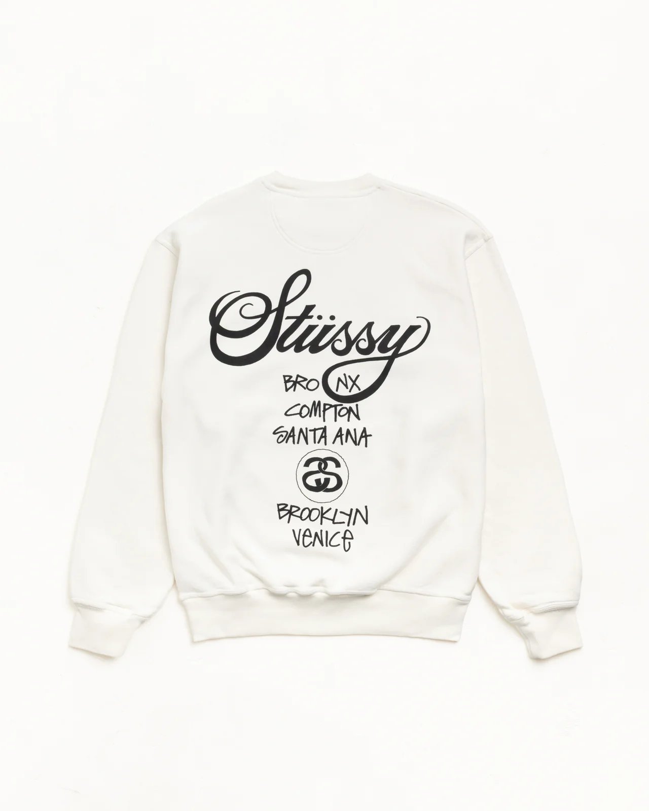 STUSSY WORLD TOUR CREW PIGMENT DYED LONG SLEEVE TEE product image 4