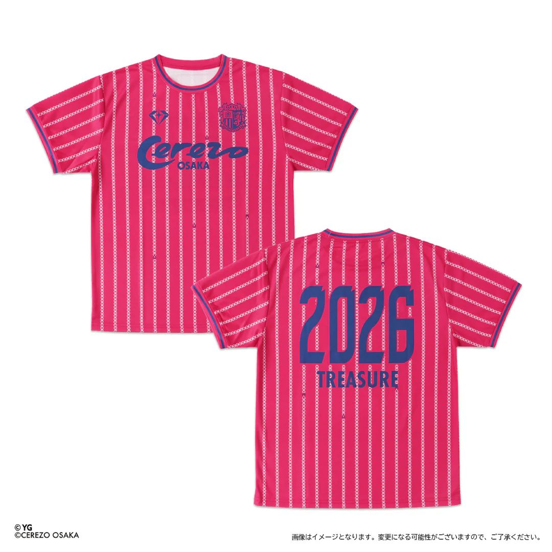 TREASURE x CEREZO JERSEY (PINK/BLACK/BLUE) product image 2