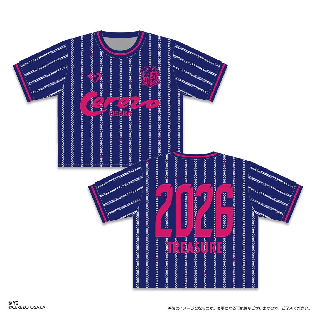TREASURE x CEREZO JERSEY (PINK/BLACK/BLUE) product image 3