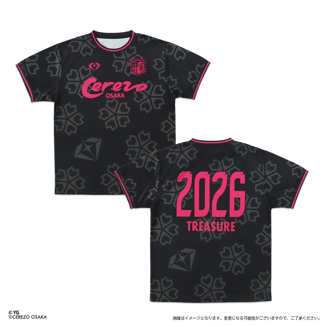 TREASURE x CEREZO JERSEY (PINK/BLACK/BLUE) product image 1