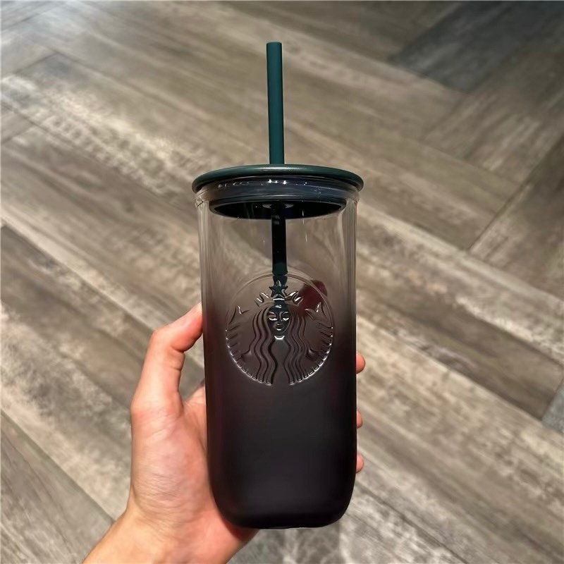 Starbucks 2024 Ink Collection Glass Tumbler with Straw product image 1