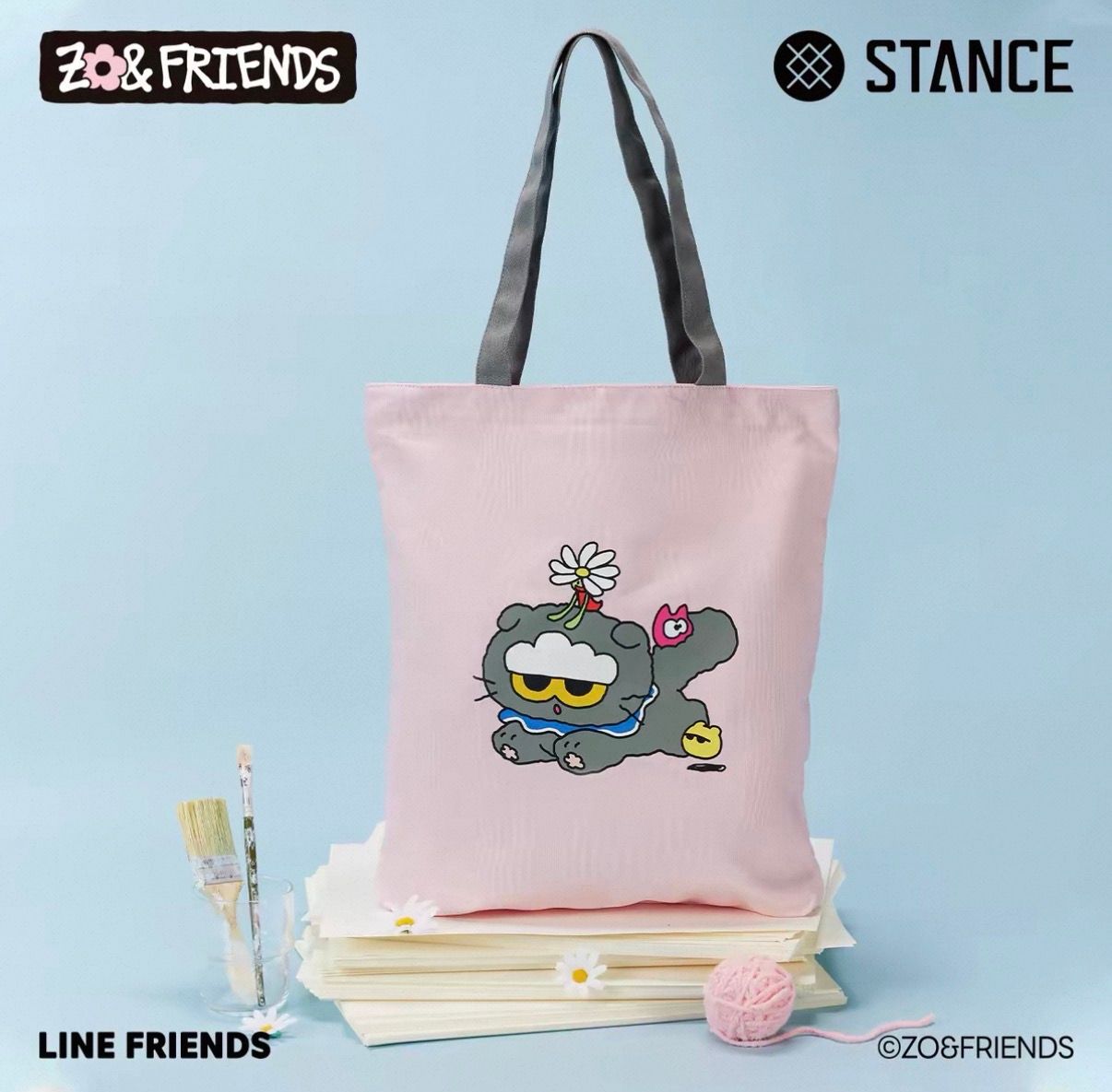 STANCE | ZO&FRIENDS Reversible Eco-Friendly Canvas Tote Bag – Single Sided product image 2
