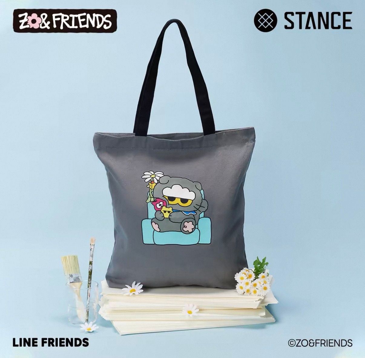 STANCE | ZO&FRIENDS Reversible Eco-Friendly Canvas Tote Bag – Single Sided product image 1