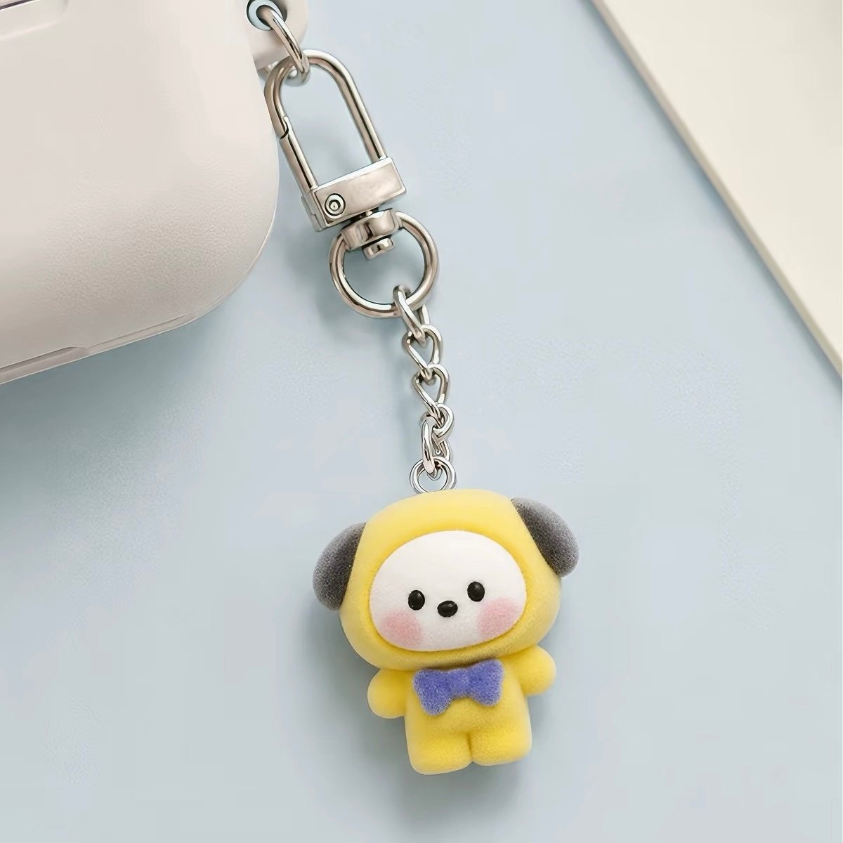 BTS BT21 Flocked Bow Series Plush Doll Bag Charm Keychain product image 2