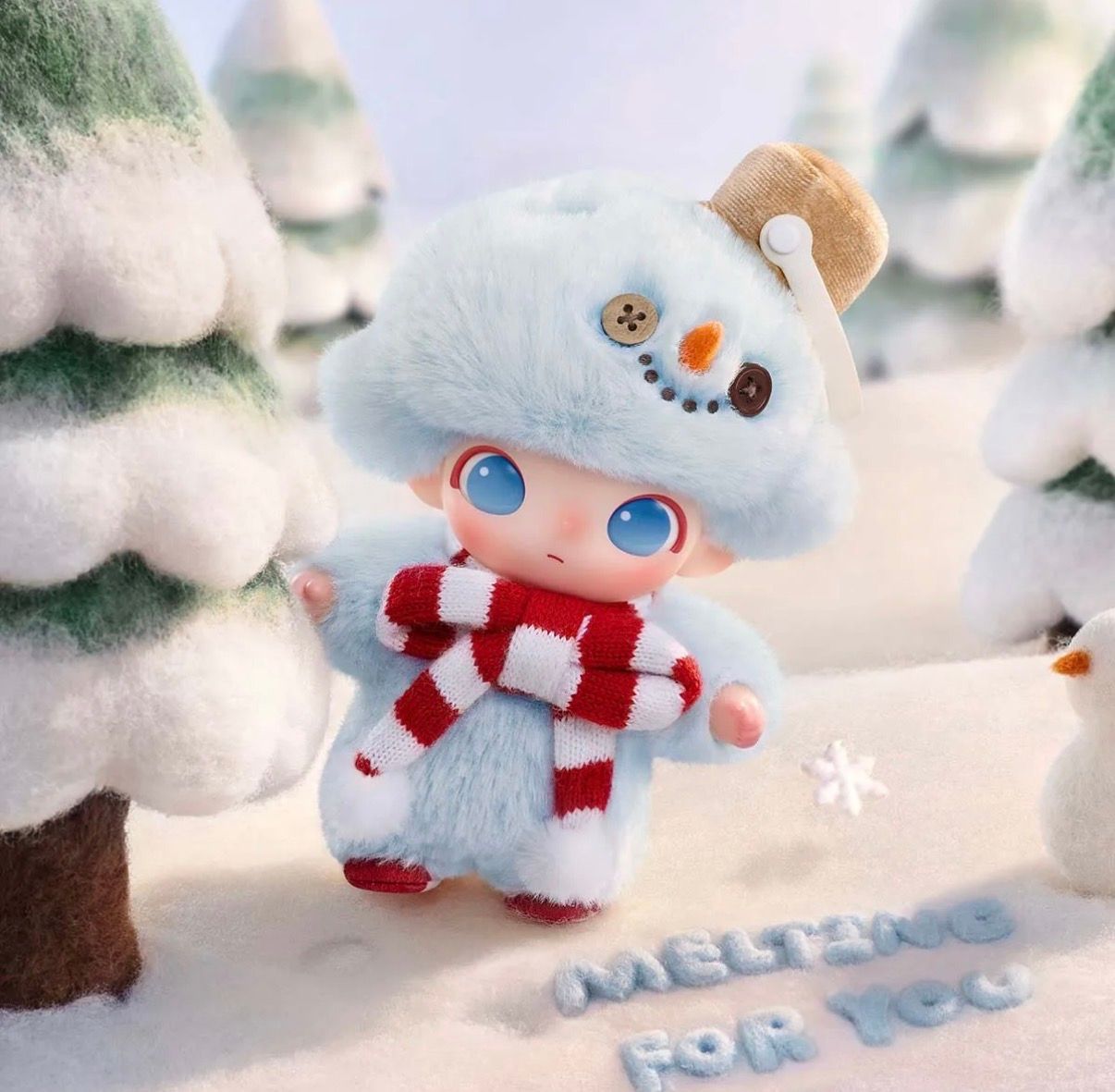 DIMOO Snowman Plush Pendant product image 1