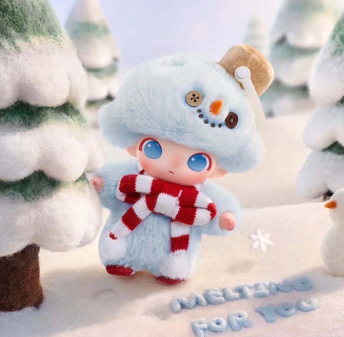 DIMOO Snowman Plush Pendant product image 1