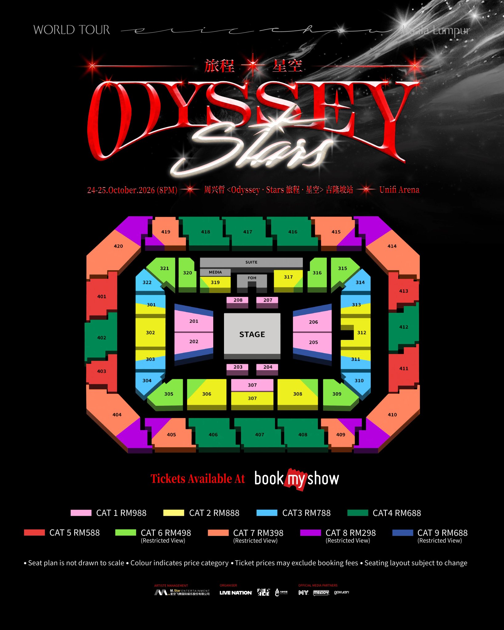 周兴哲《Odyssey · Stars 旅程 · 星空》- 吉隆坡站 product image 1