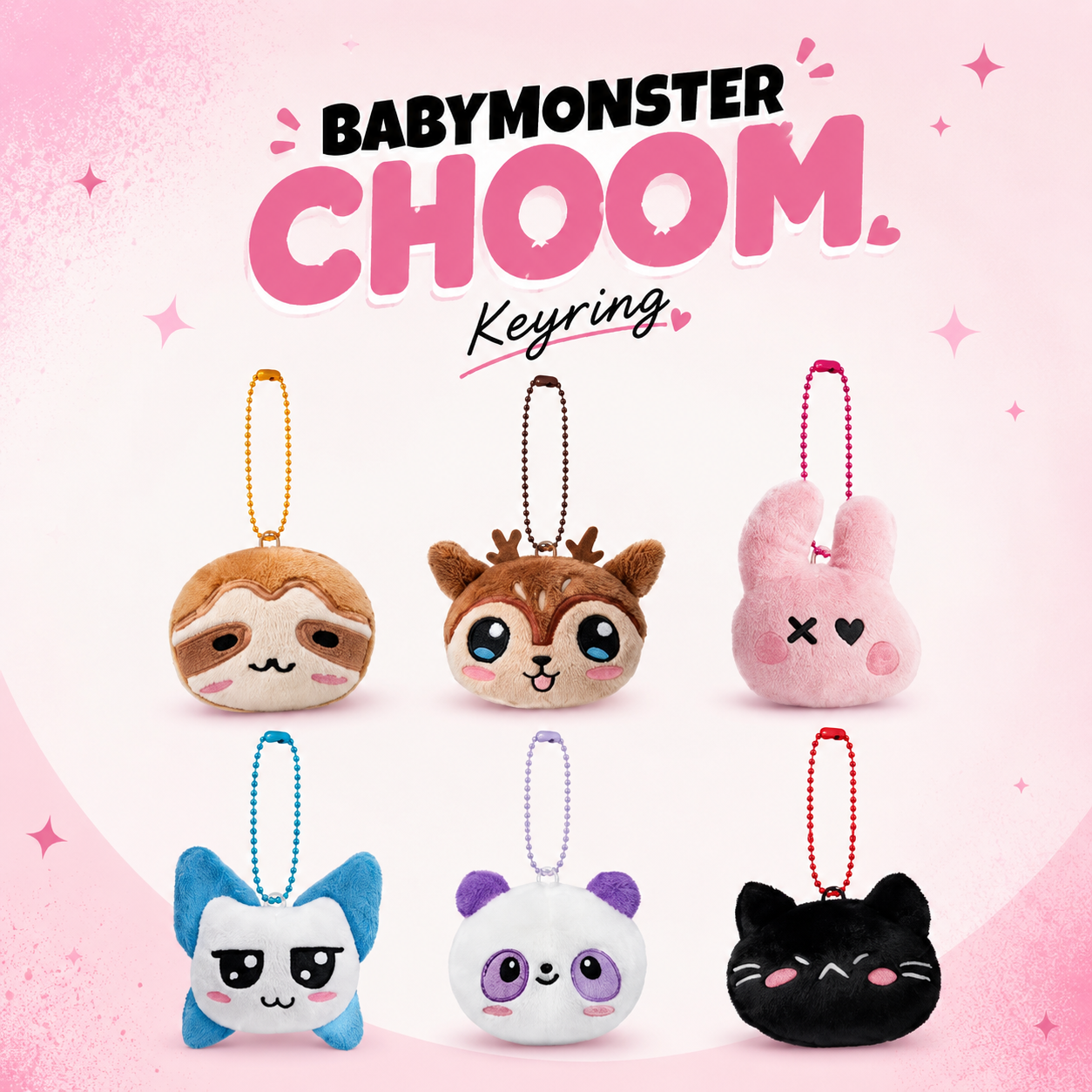 BABYMONSTER CHOOM Plush Keyring product image 1