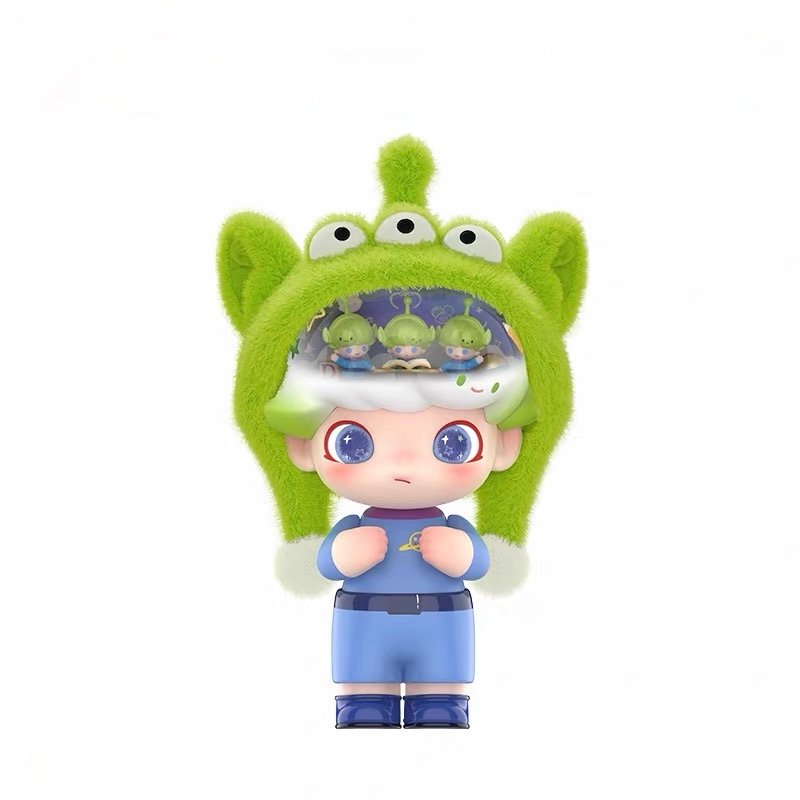 POP MART MEGA JUST DIMOO 400% Pixar Little Green Men (Alien) Figure Collectible product image 1