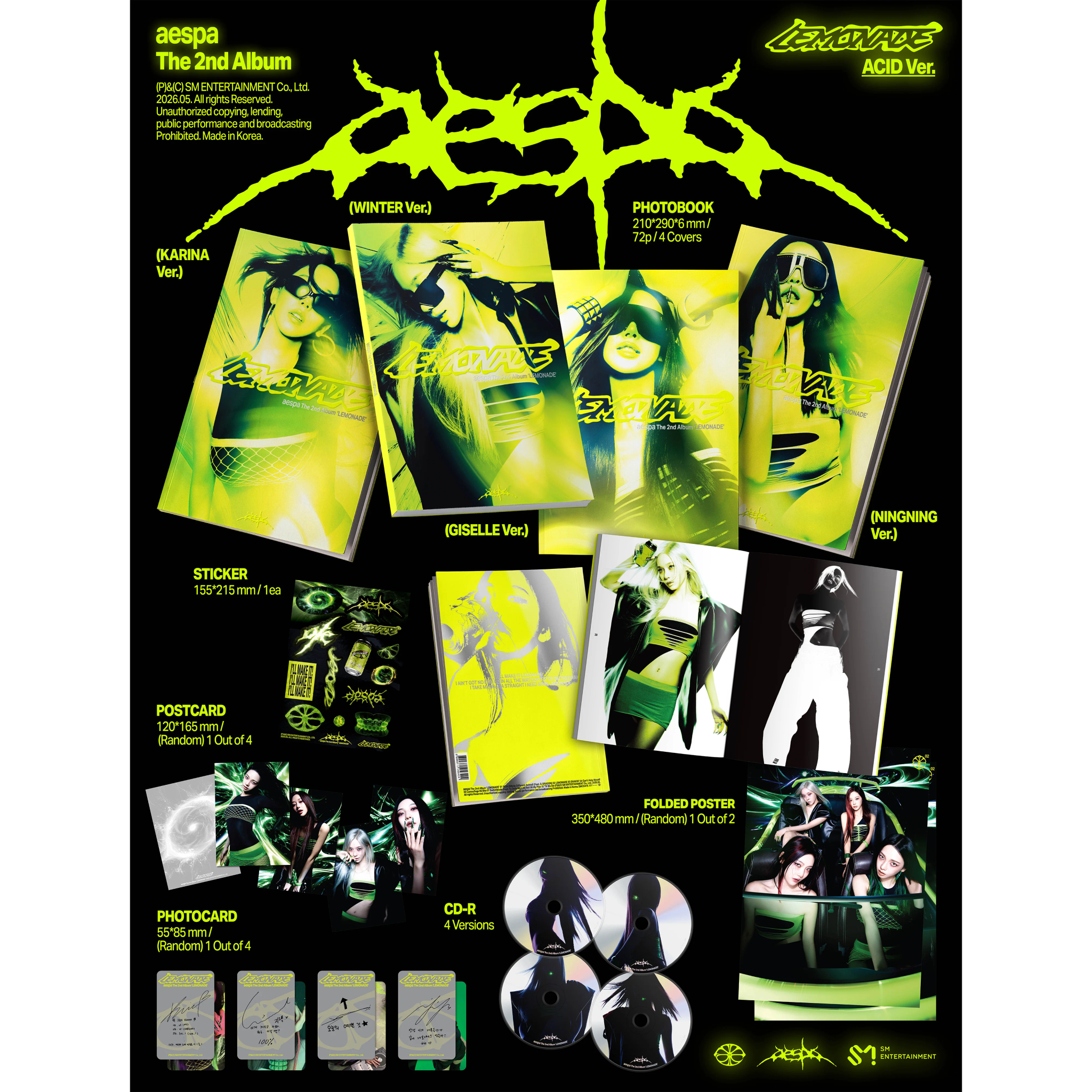 AESPA “The” 2nd Full-Length Album - Acid Ver.