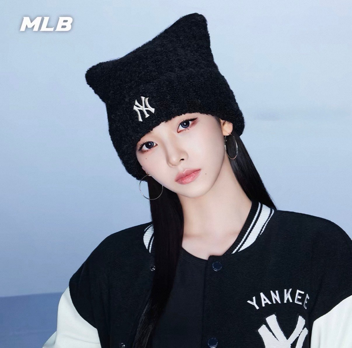 MLB Official KARINA-Style Cat Ear Knit Beanie product image 1