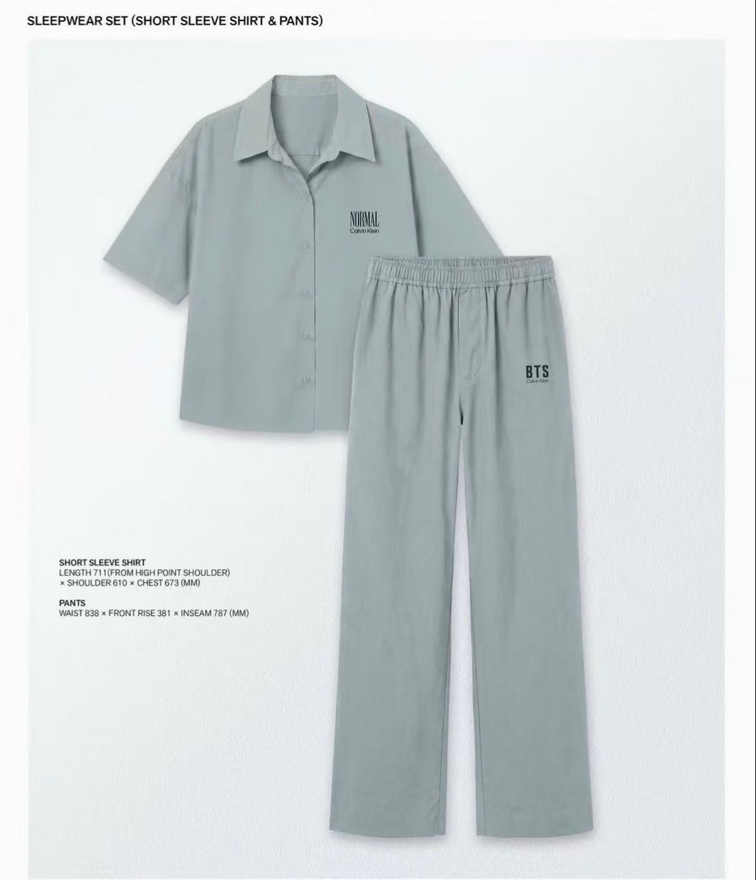 BTS NORMAL × Calvin Klein Sleepwear Set product image 2