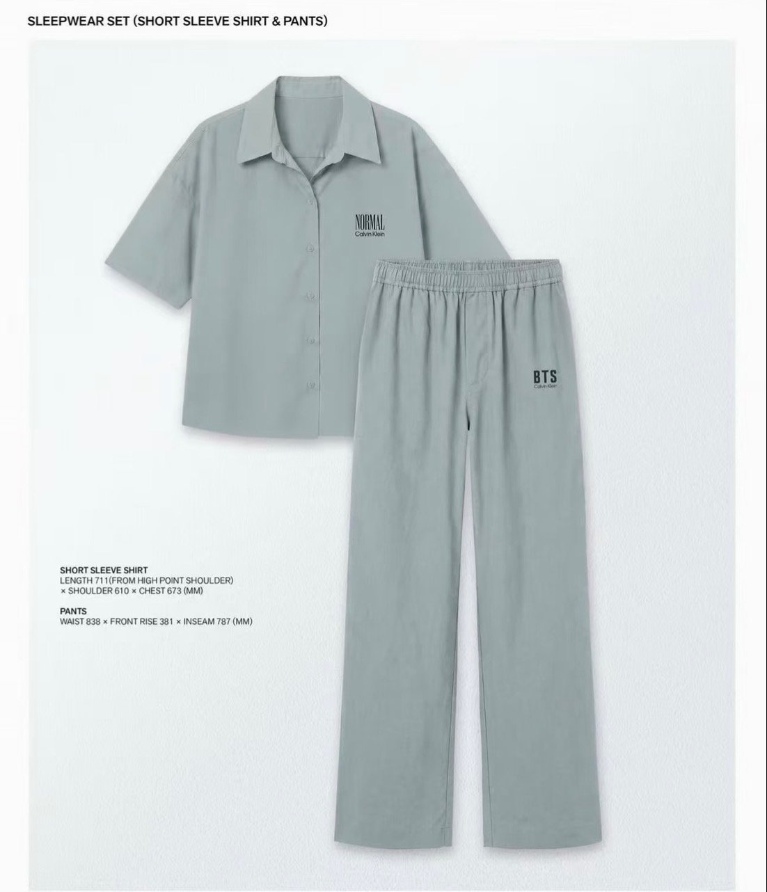 BTS NORMAL × Calvin Klein Sleepwear Set product image 2