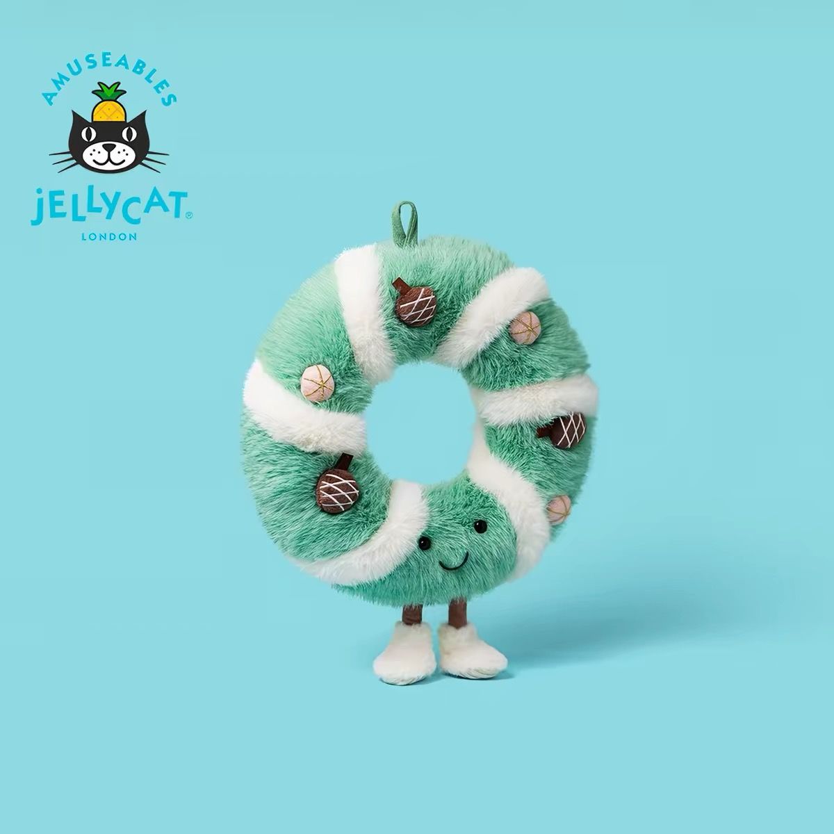 Jellycat Festive Pinecone Wreath Plush Toy product image 1