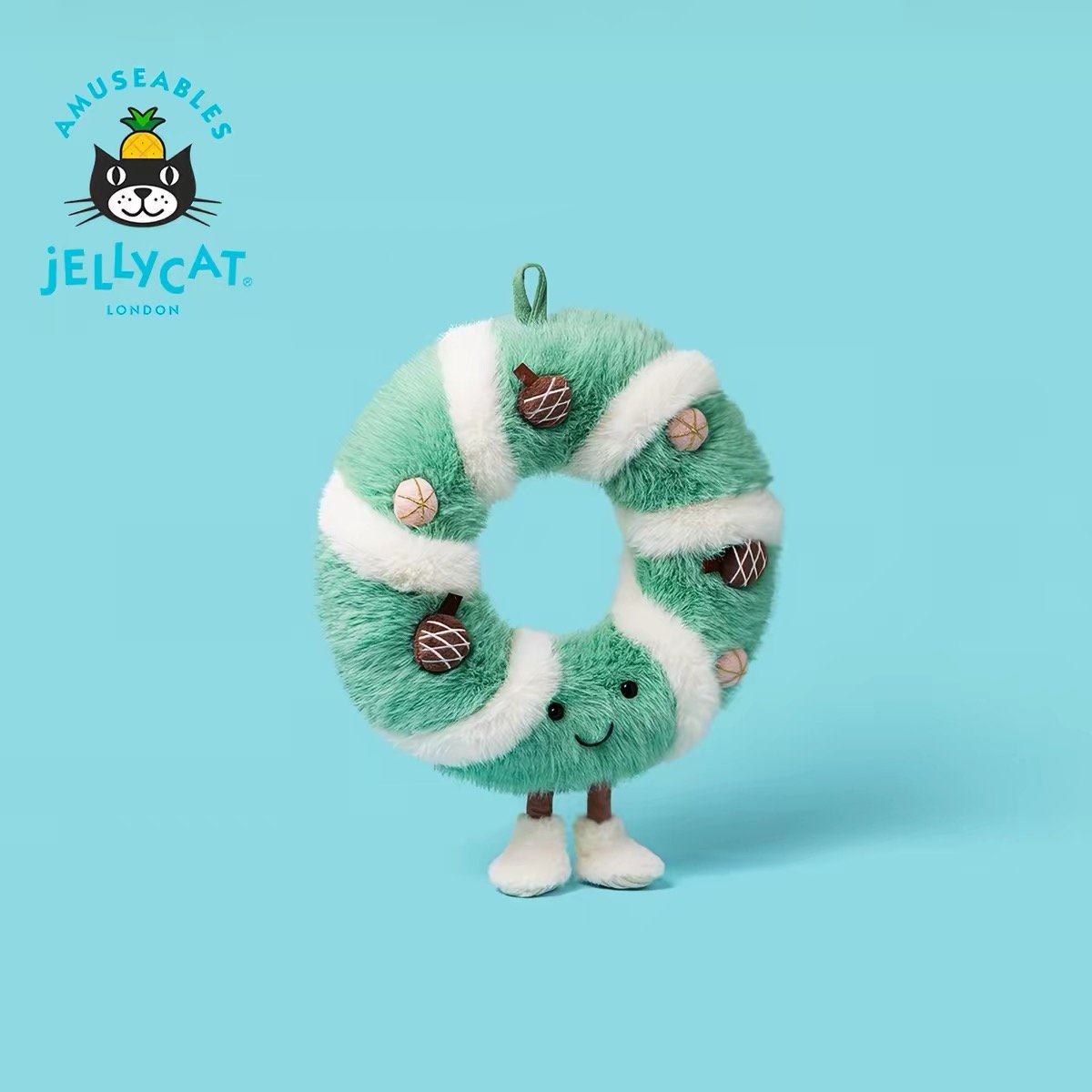 Jellycat Festive Pinecone Wreath Plush Toy product image 1