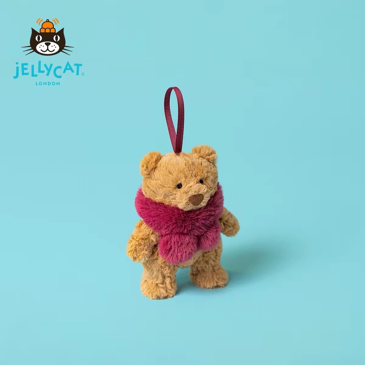 Jellycat Leola Bear Cozy Winter Hanging Plush Charm – 2026 Christmas Collection product image 3