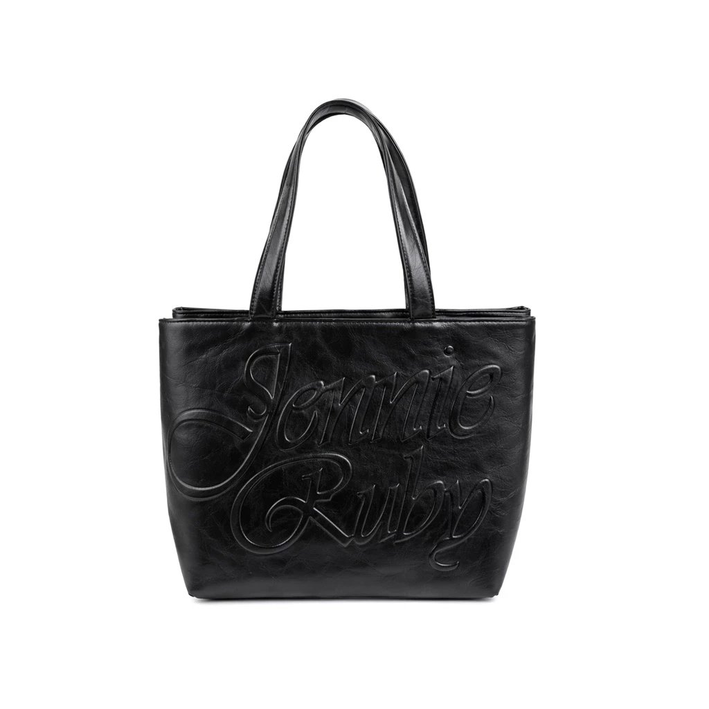 MINISO x JENNIE PU TOTE BAG (BLACK) product image 1
