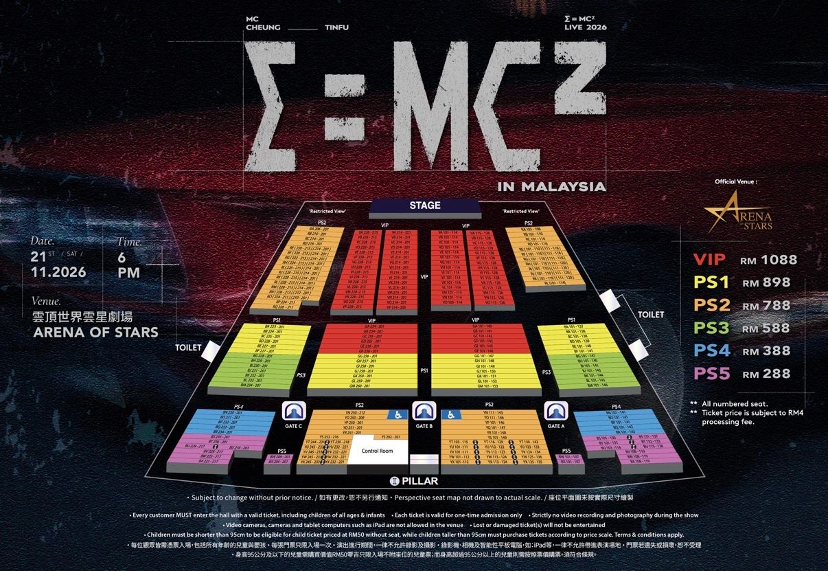 MC Cheung Tinfu Live Concert in Malaysia 2026