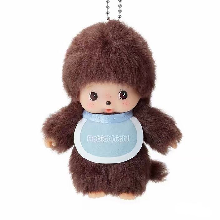Monchhichi Basic Bib Style Bag & Keychain Charm – Couple Gift Hawaiian Edition Cute Doll product image 2