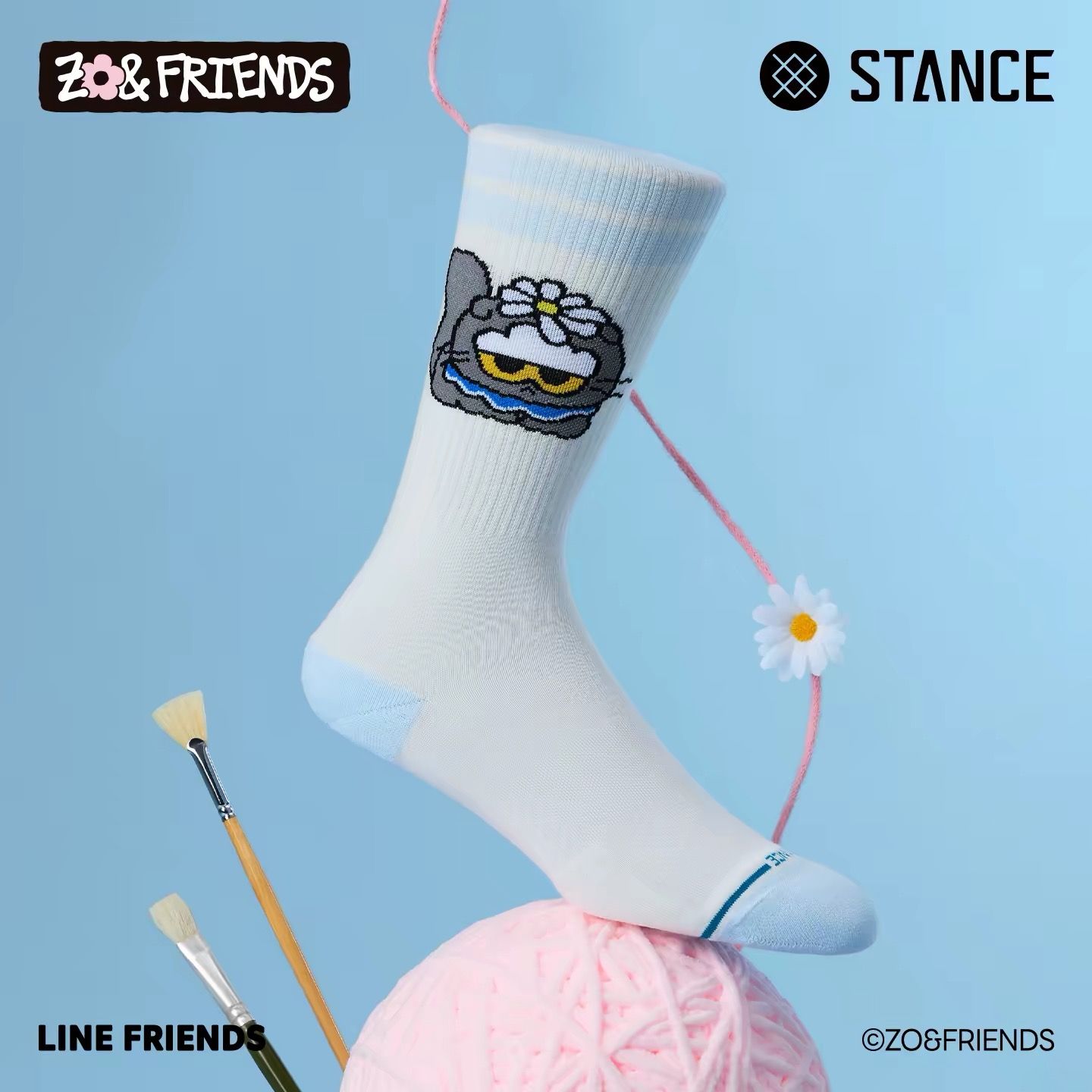 STANCE | ZO&FRIENDS Striped Casual Socks 2026 New Arrival Unisex Couple Socks product image 2