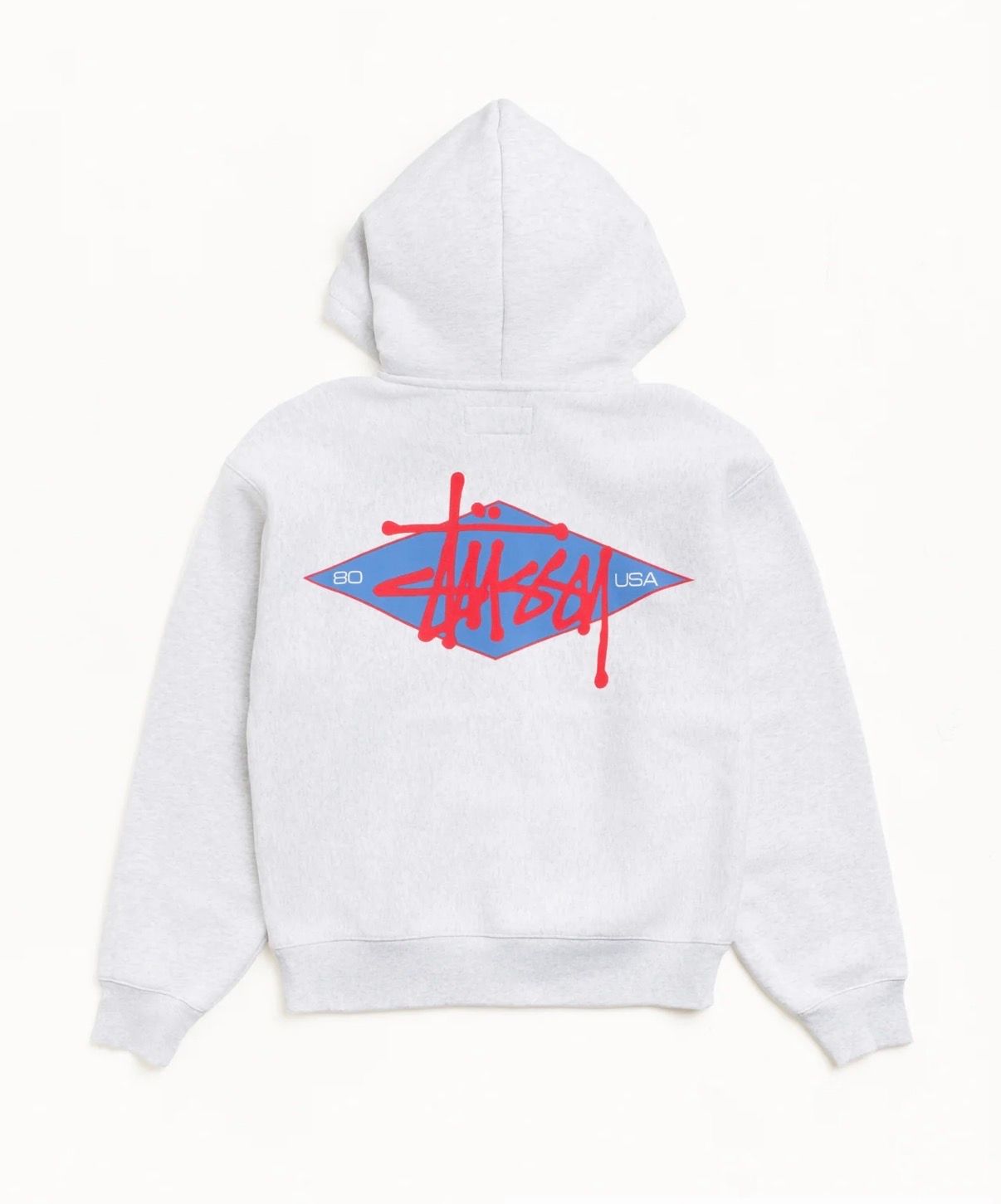 STUSSY BASIC DIAMOND ZIP HOODIE