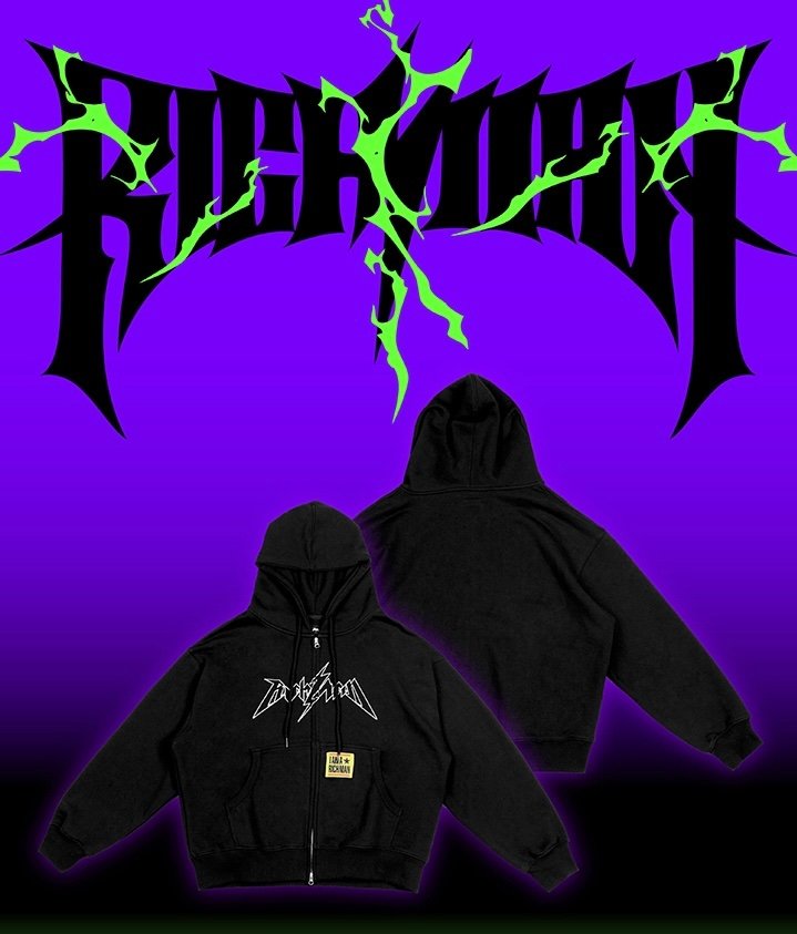 Aespa βRich Manβ Zip-Up Hoodie