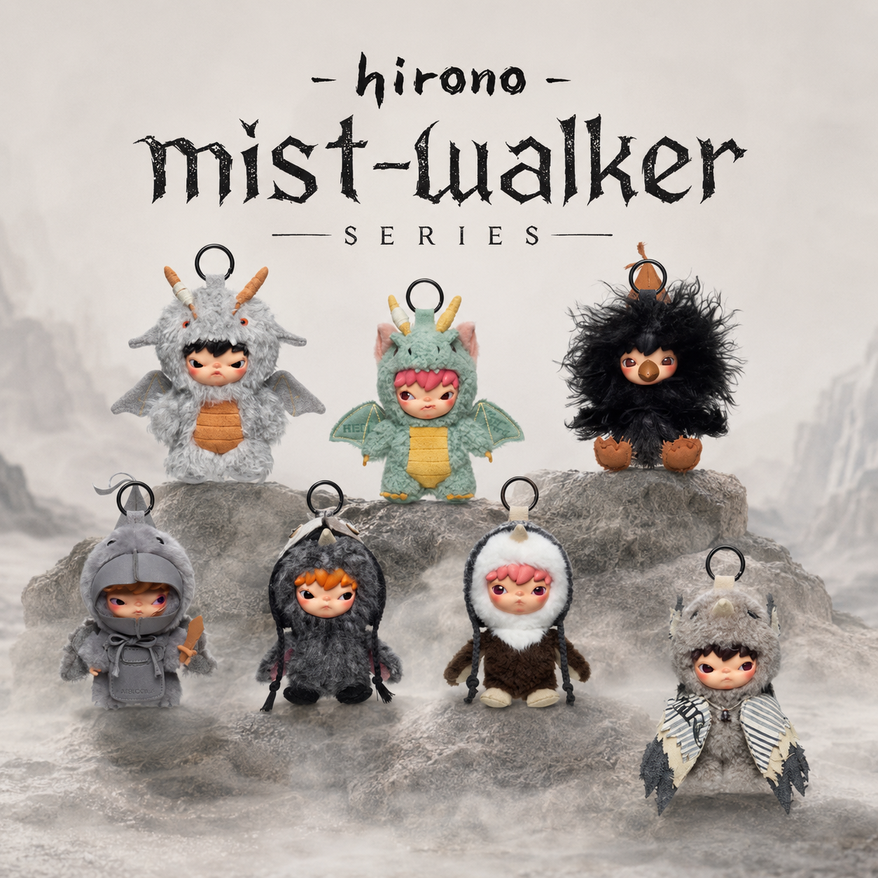 Hirono Mist-Walker Series Plush Pendant