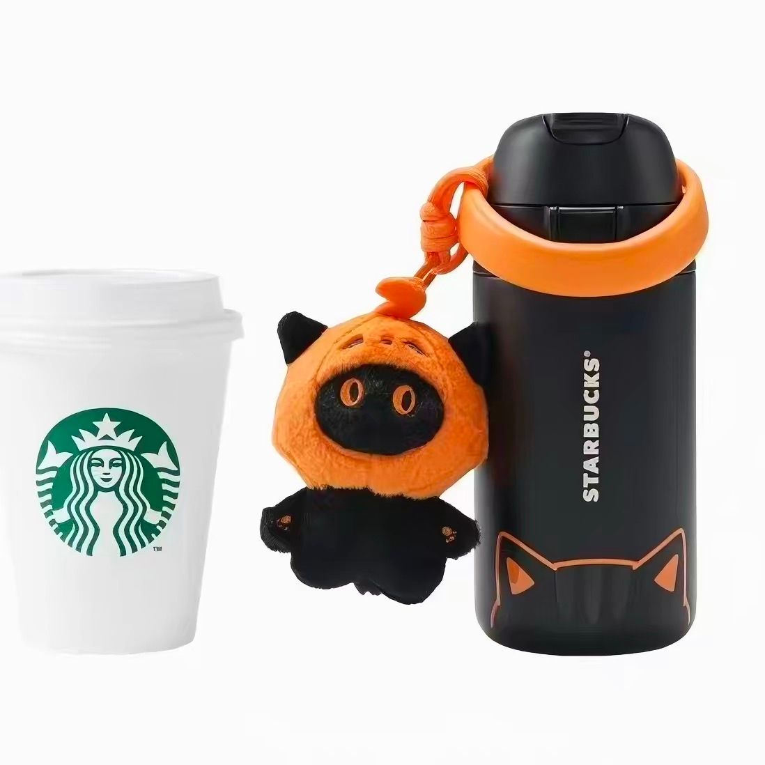Starbucks x Stanley Halloween Magical Night Orange Cat Stainless Steel Tumbler product image 1