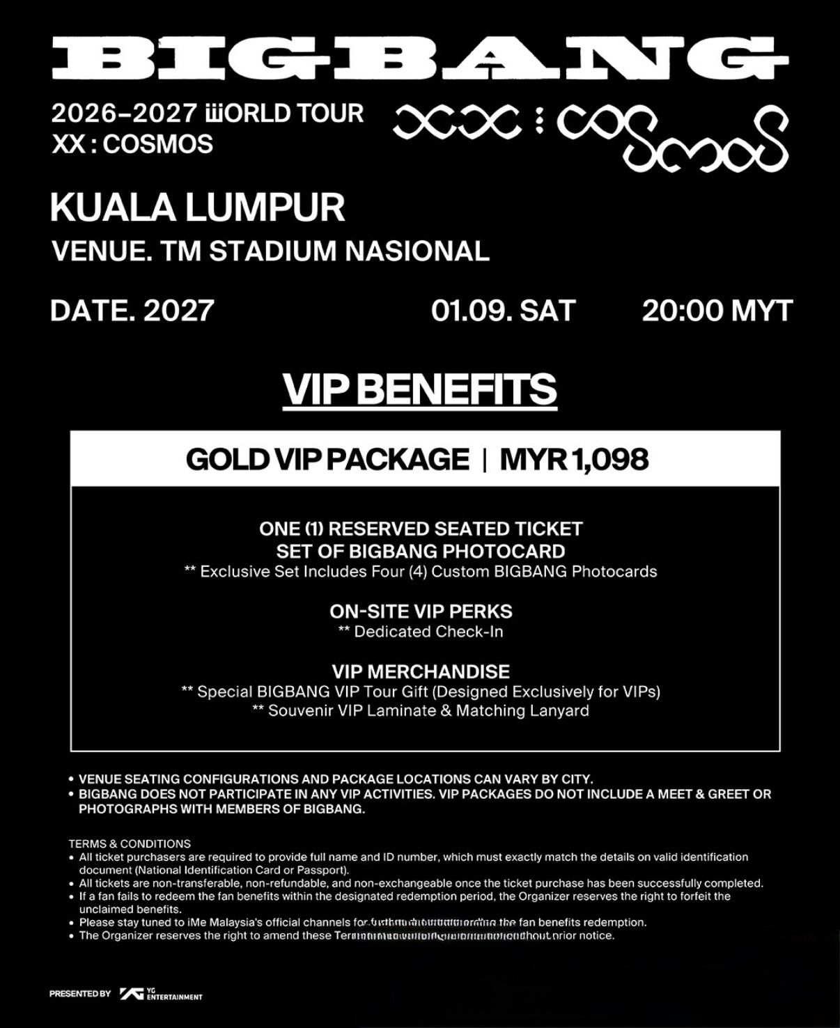 BIGBANG 2026–2027 WORLD TOUR < XX : COSMOS > IN MALAYSIA 🇲🇾 product image 4