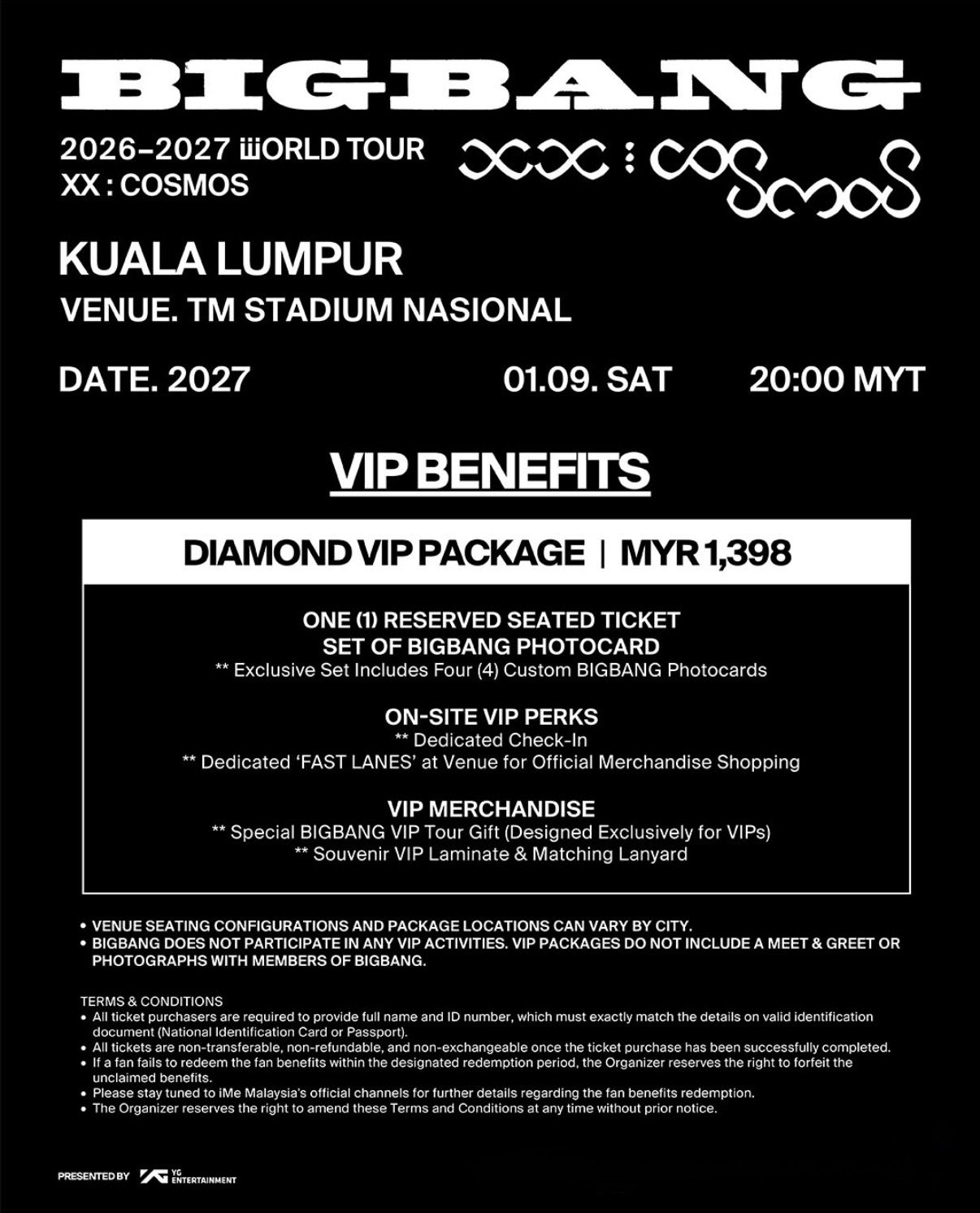 BIGBANG 2026โ2027 WORLD TOUR < XX : COSMOS > IN MALAYSIA ๐ฒ๐พ product image 3