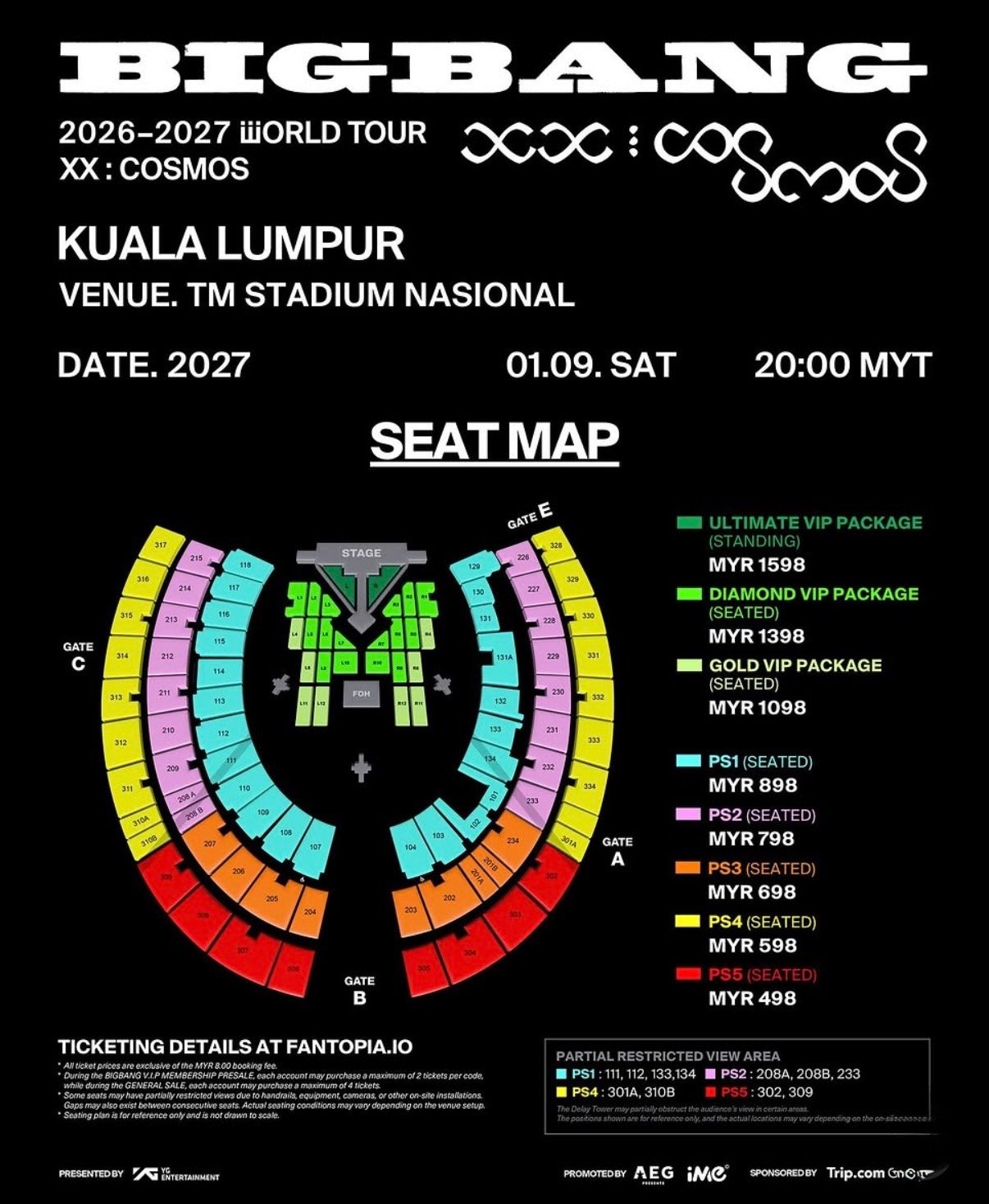 BIGBANG 2026โ2027 WORLD TOUR < XX : COSMOS > IN MALAYSIA ๐ฒ๐พ