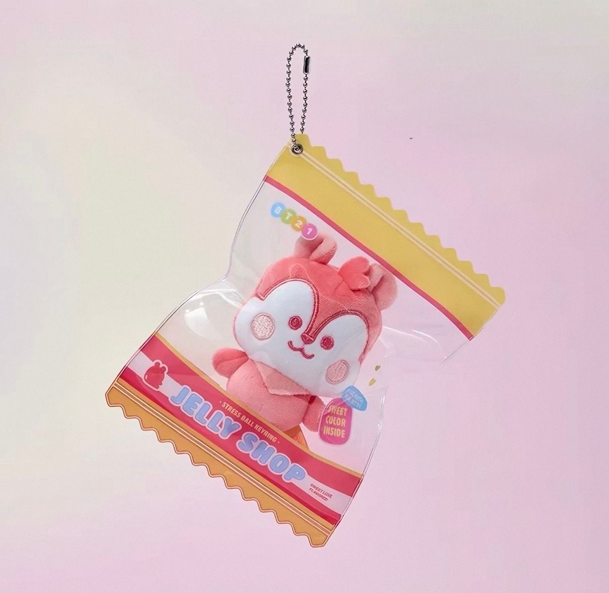 BTS BT21 Gummy Series Squeeze Plush Bag Charm Keychain
