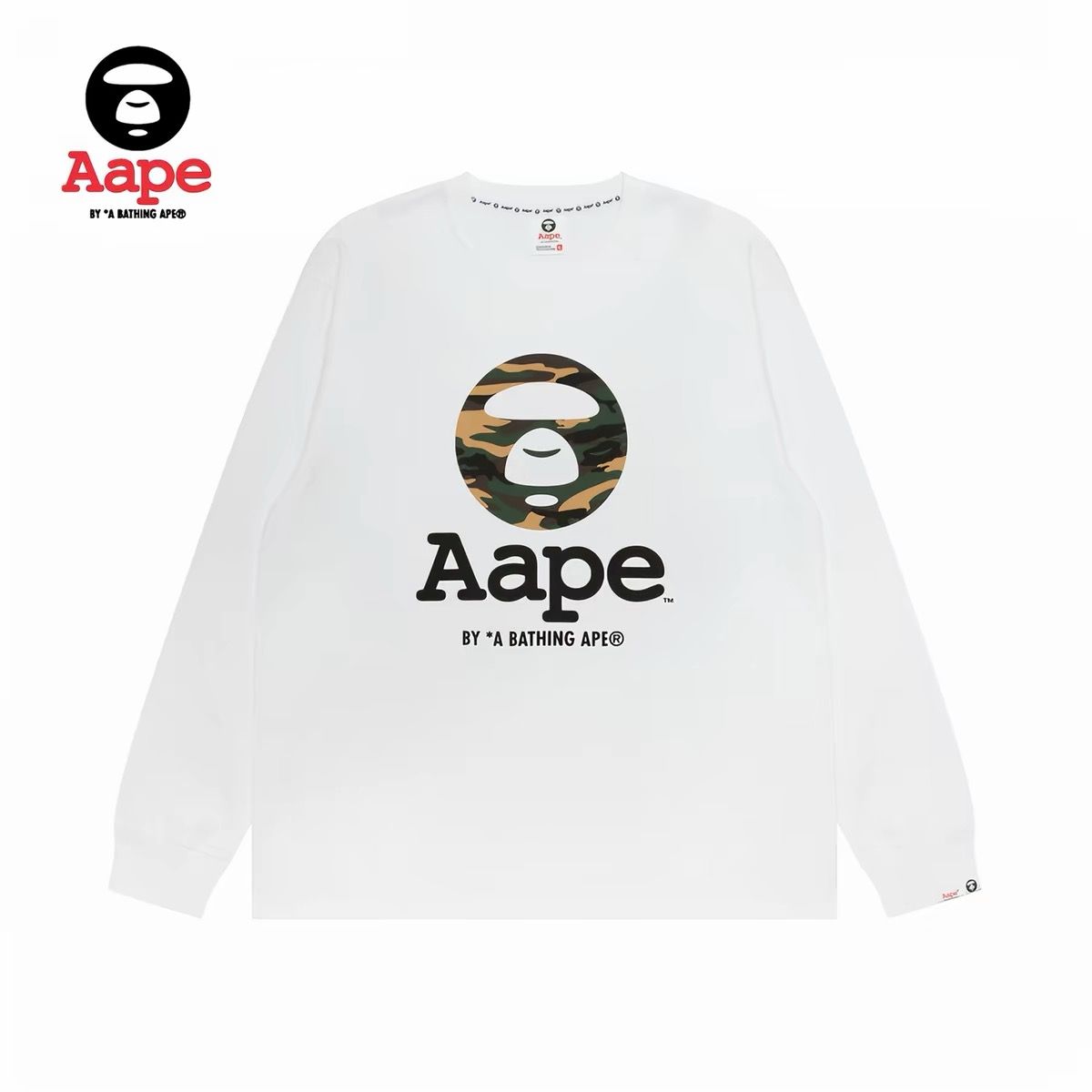 LNGSHOT Style Classic Camo Aape Long Sleeve T-Shirt  product image 1