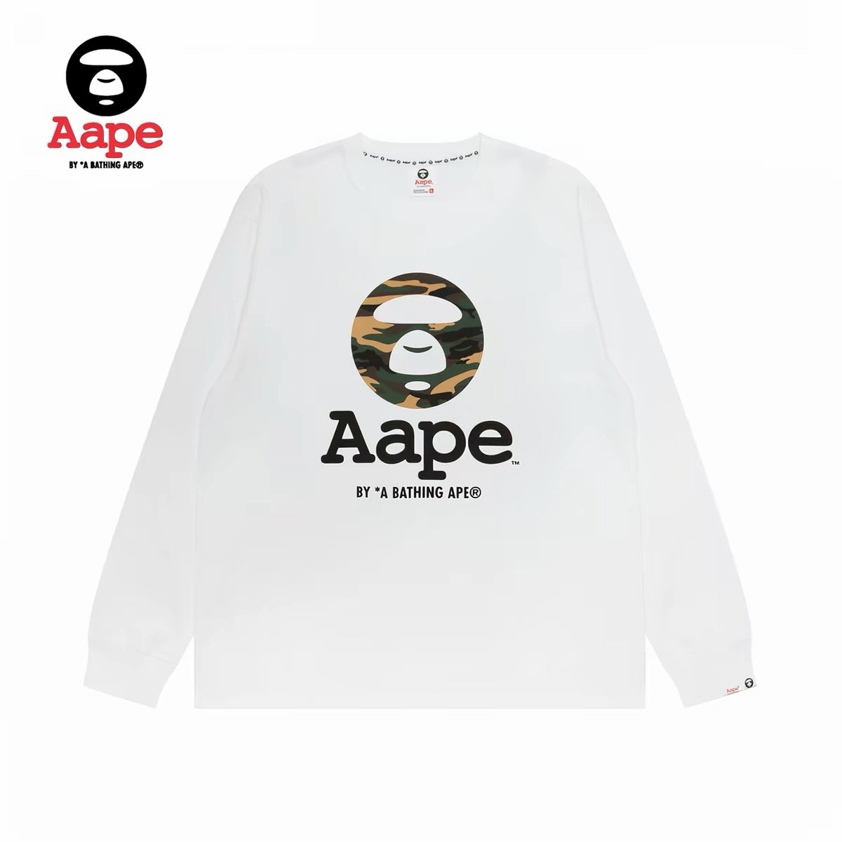 LNGSHOT Style Classic Camo Aape Long Sleeve T-Shirt product image 1