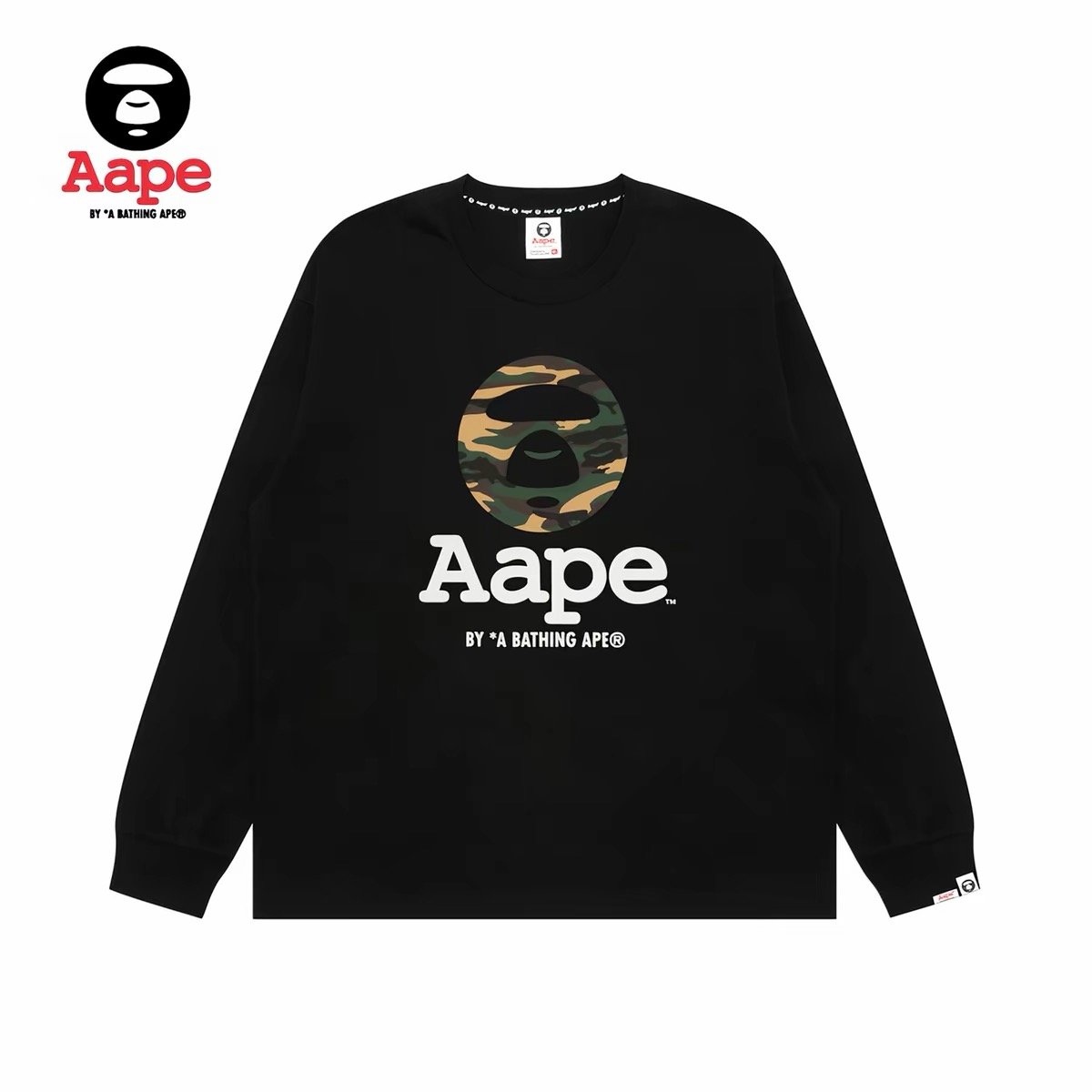 LNGSHOT Style Classic Camo Aape Long Sleeve T-Shirt product image 2