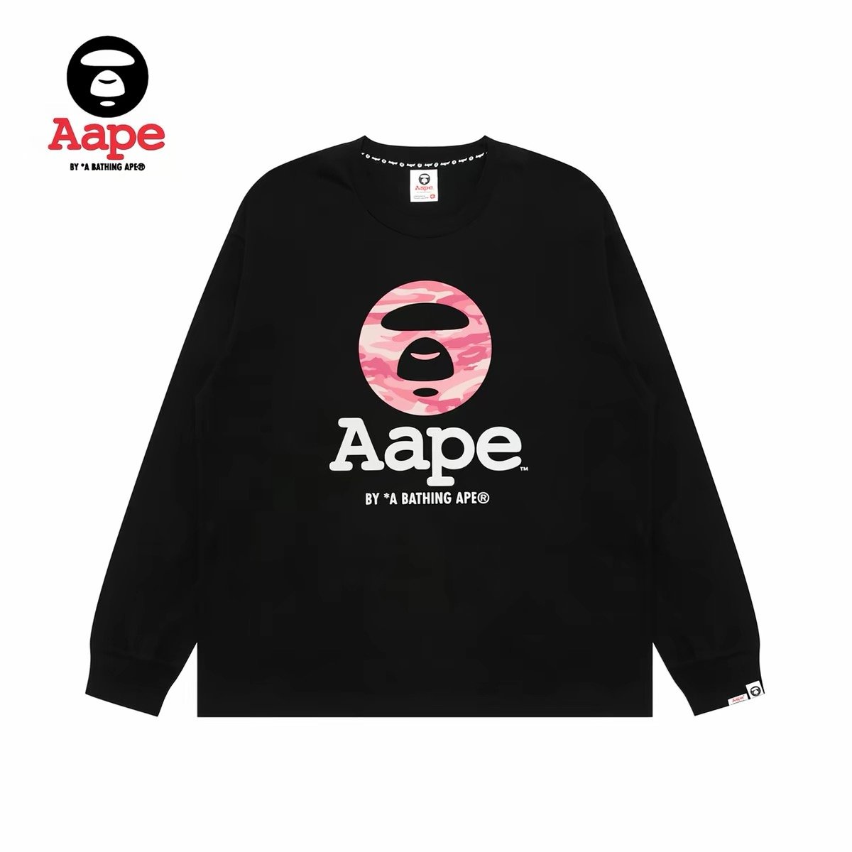 LNGSHOT Style Classic Camo Aape Long Sleeve T-Shirt product image 3
