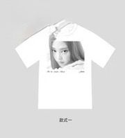 MINISO x JENNIE SHORT SLEEVE TEE (BLACK/WHITE)