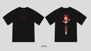 MINISO x JENNIE SHORT SLEEVE TEE (BLACK/WHITE) product image 4