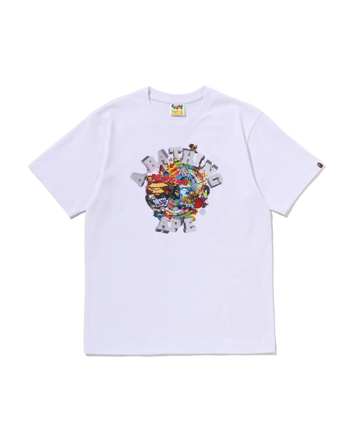 BAPE Colorful 3D Graphic College Tee product image 2