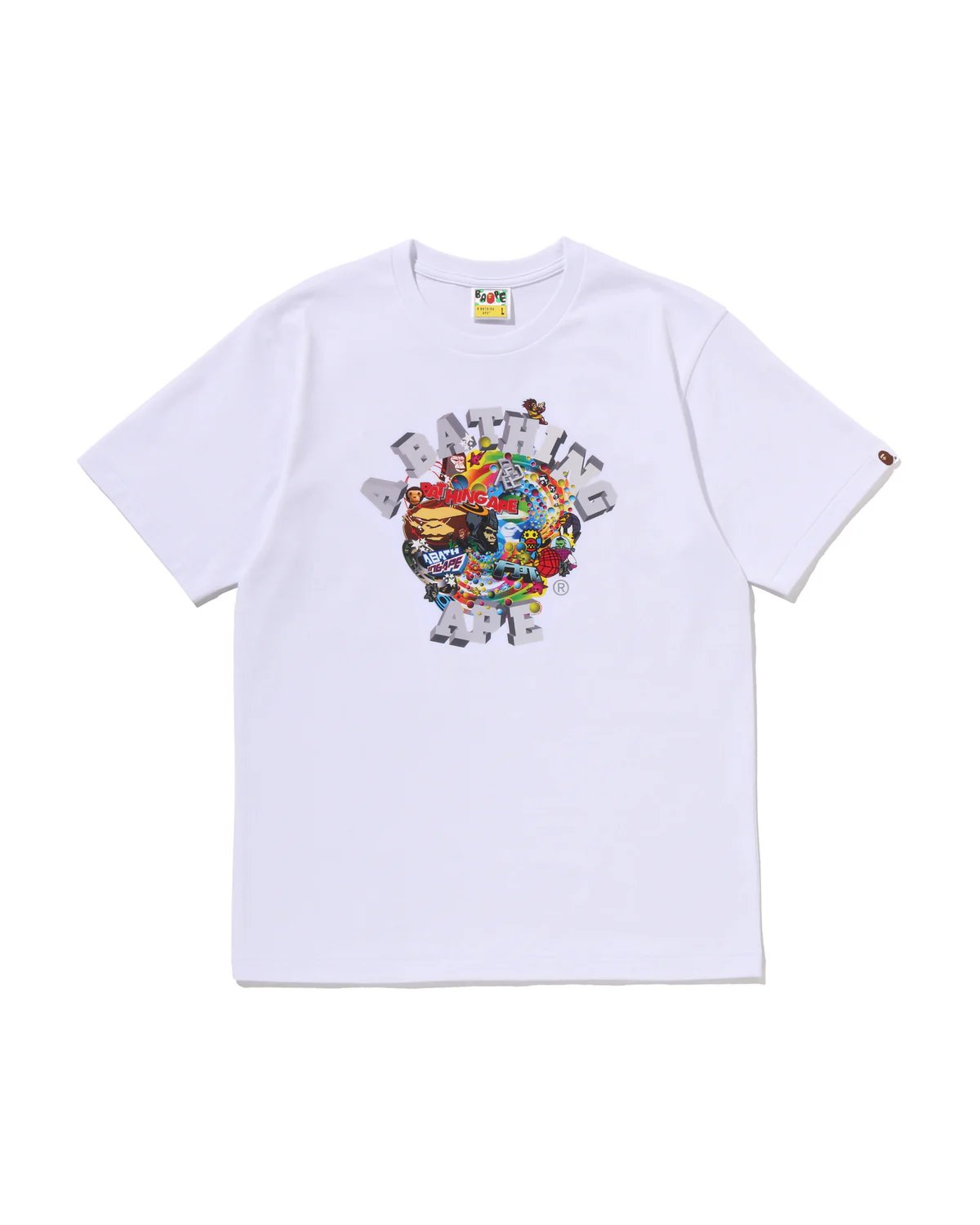 BAPE Colorful 3D Graphic College Tee product image 2