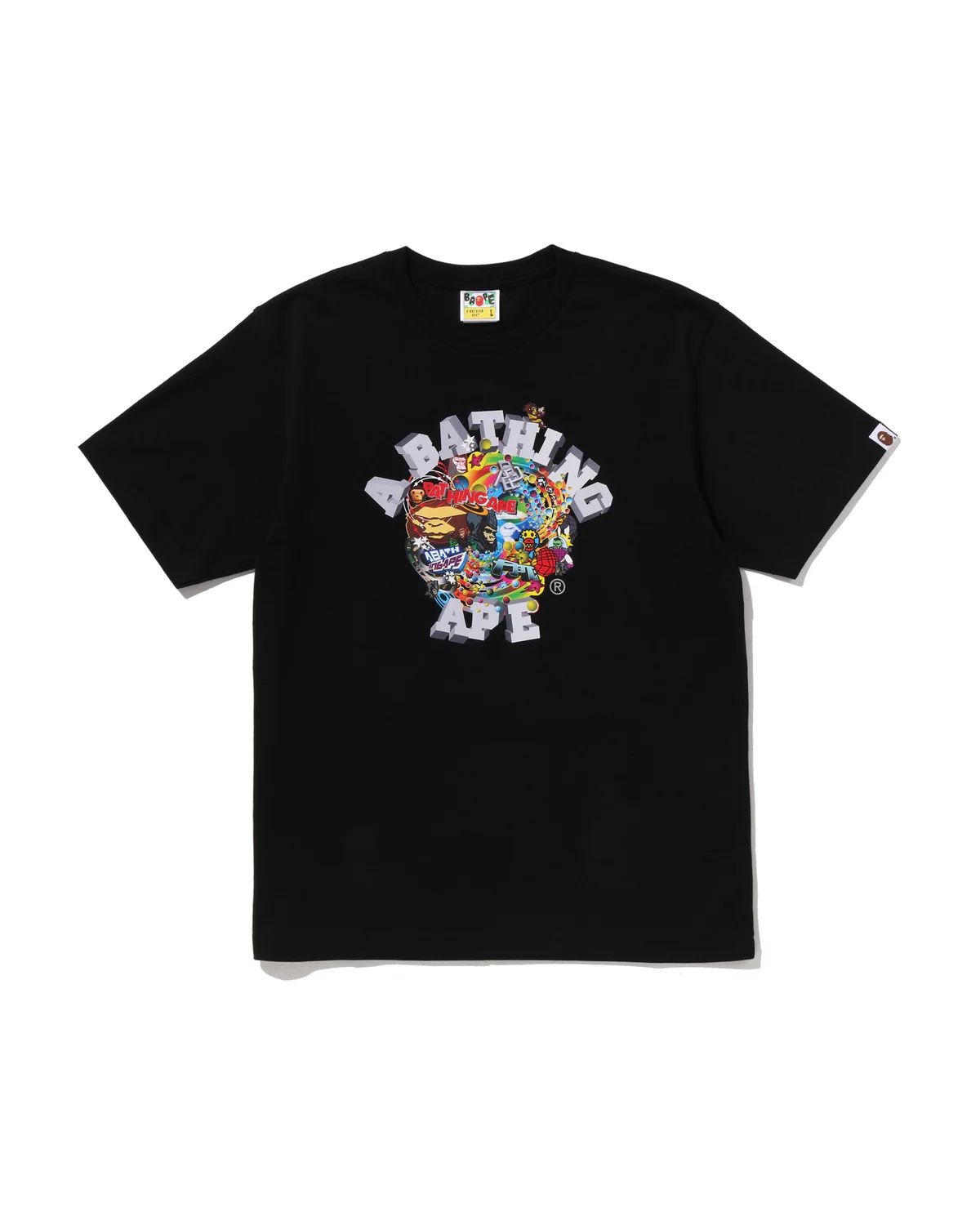 BAPE Colorful 3D Graphic College Tee product image 1