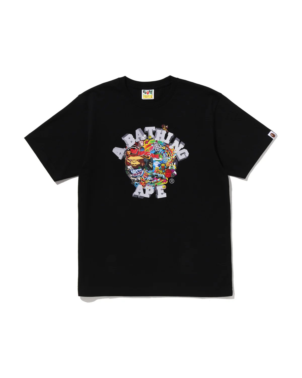 BAPE Colorful 3D Graphic College Tee product image 1