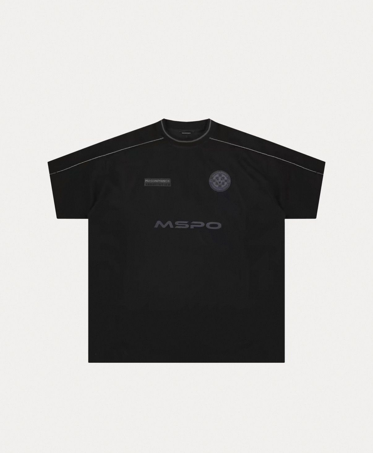 MASONPRINCE All Black Lightweight Deconstructed Team Jersey product image 1