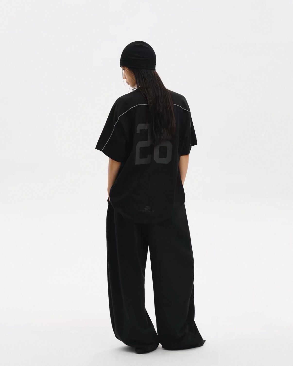 MASONPRINCE All Black Lightweight Deconstructed Team Jersey product image 2