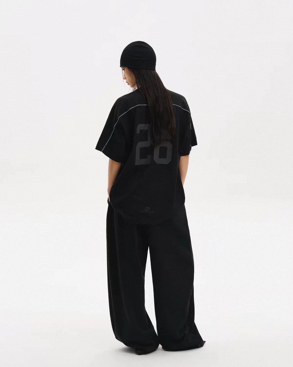 MASONPRINCE All Black Lightweight Deconstructed Team Jersey product image 2