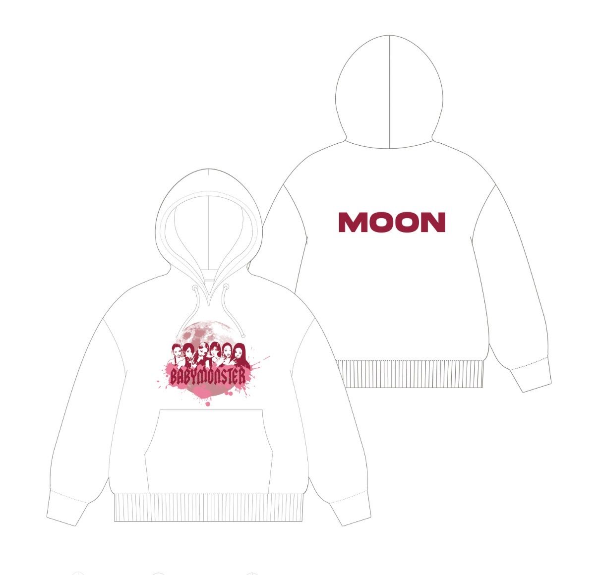 BABYMONSTER <MOON> HOODIE product image 2