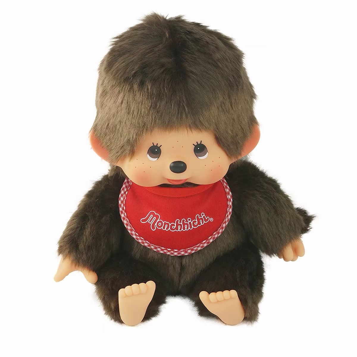 Monchhichi Classic Thumb-Sucking Sitting Doll – Bib Style Girl Plush Toy Valentine’s Day Gift product image 1