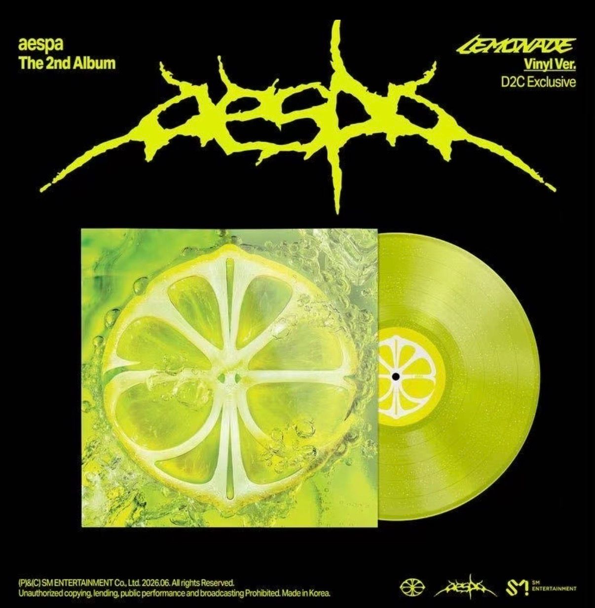AESPA The 2nd Album <LEMONADE> Vinyl