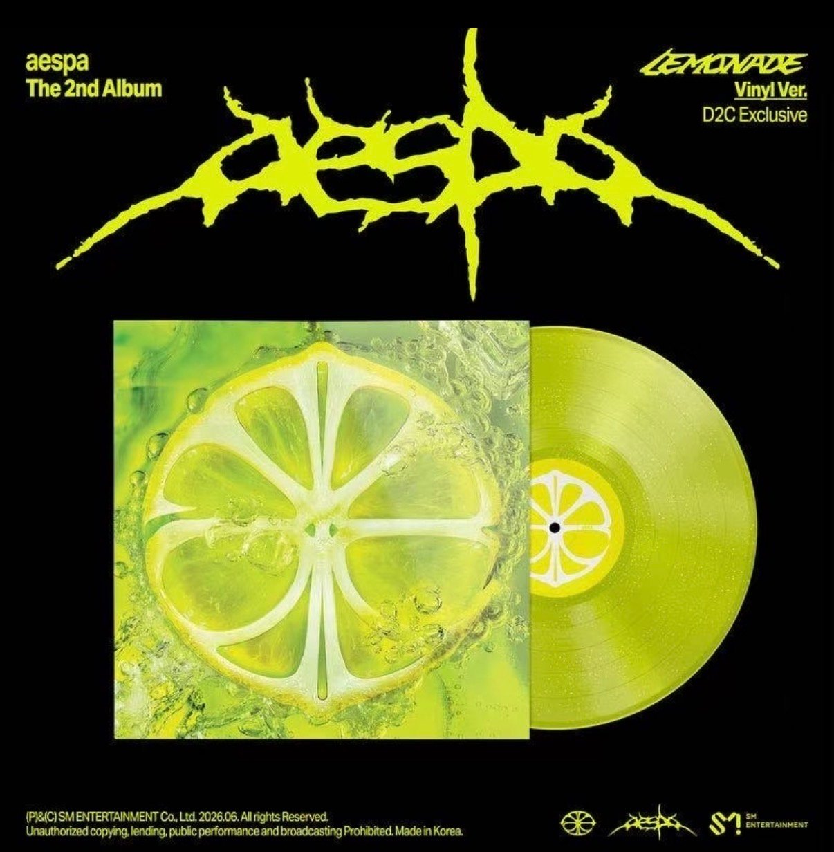 AESPA The 2nd Album <LEMONADE> Vinyl product image 1