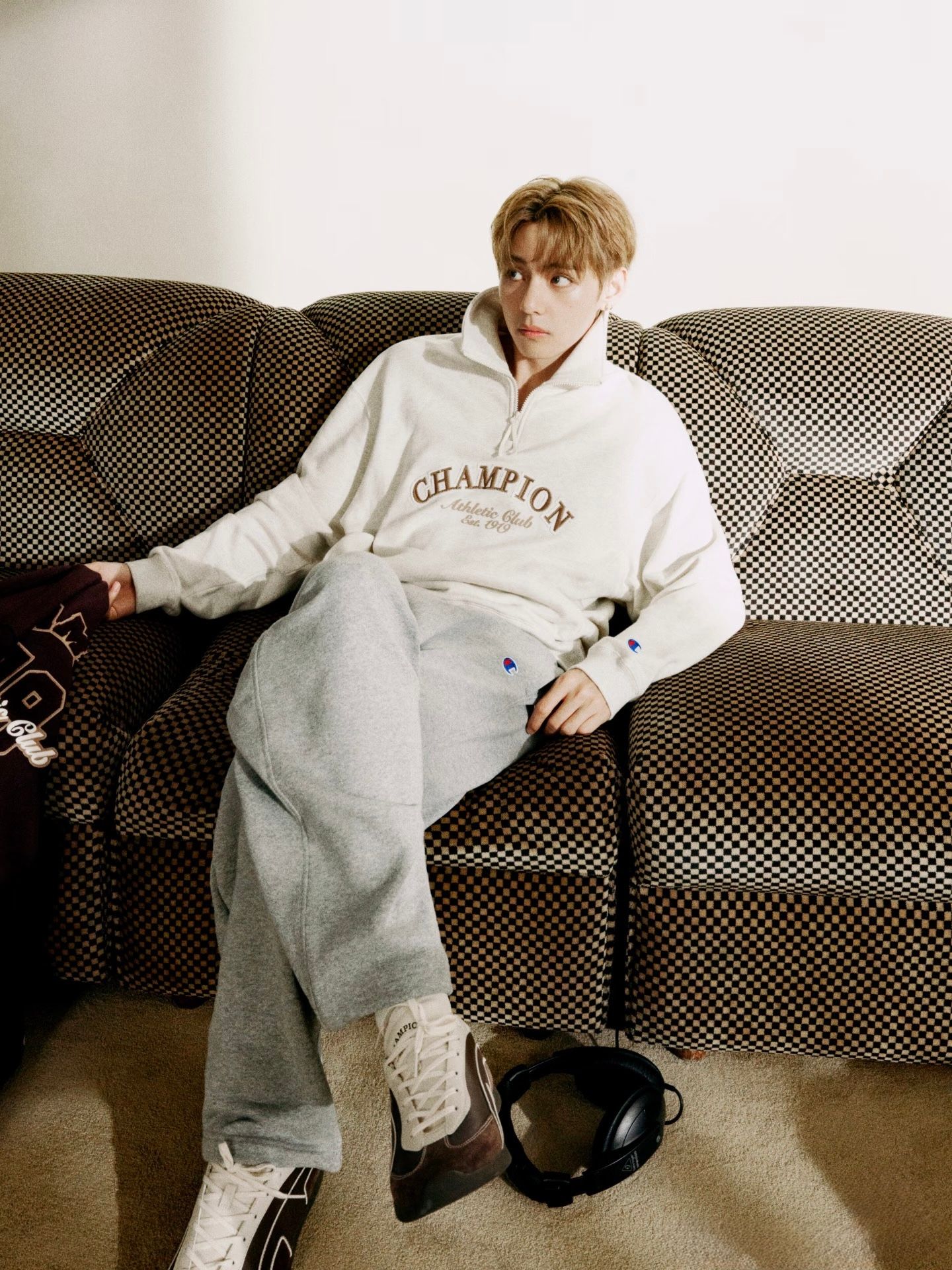 Champion x BTS V Half-Zip Pullover Sweatshirt  product image 1